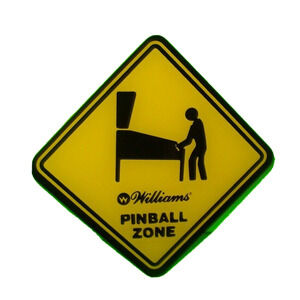 Pinball Zone Plastic Promo Drink Coaster Original NOS Arcade Game